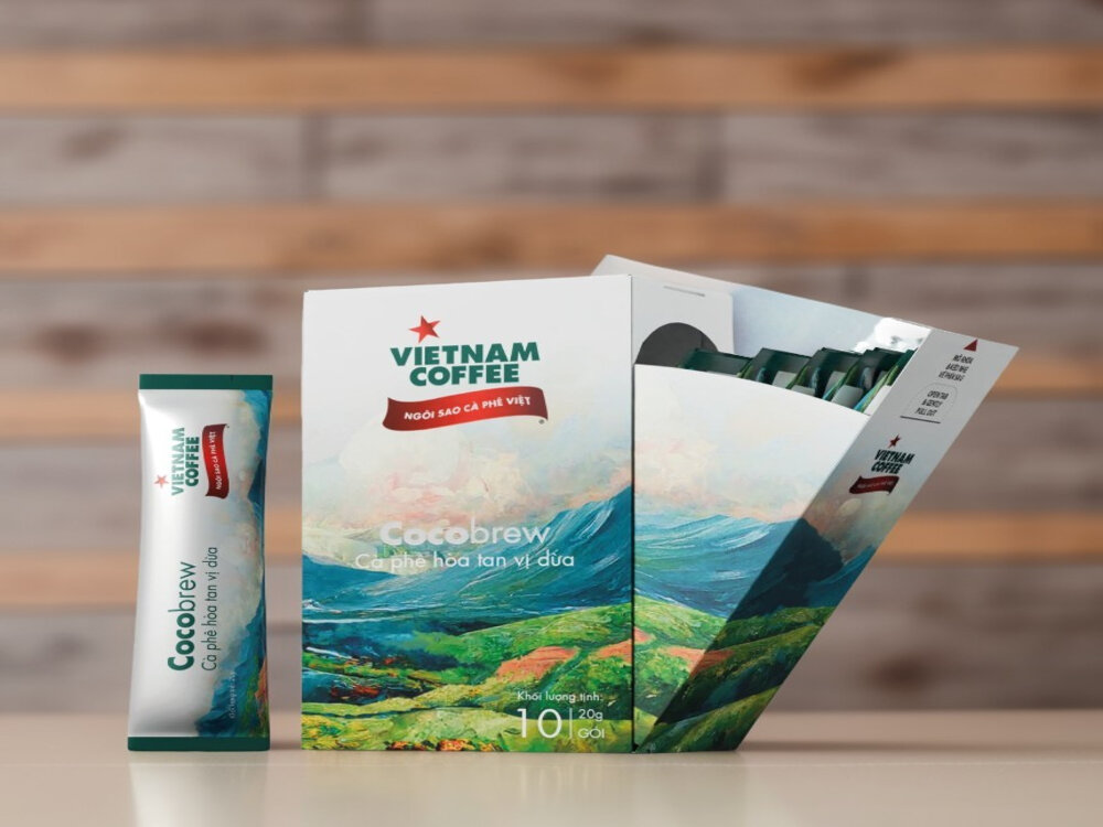 Cà phê hòa tan vị dừa  Cocobrew
